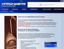 Tablet Screenshot of hard-wear-welding.com